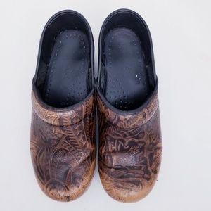 Dansko Leather Clogs Brown Size 36